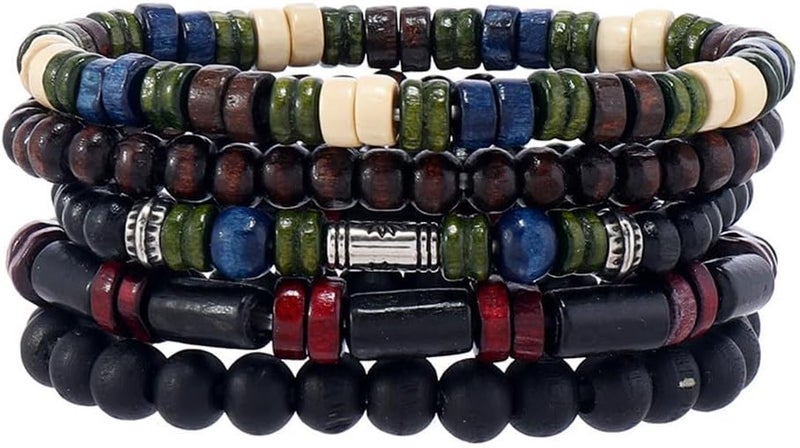 JAVMOO Gothic Bracelet Adjustable Punk Braided Leather Multilayer Grunge Set Bracelets Emo Metal Cuff Wrap Bangles Meaningful Gift - Image 1